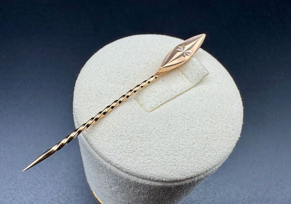 Złota IGŁA, 14ct 585, waga: 1,42g