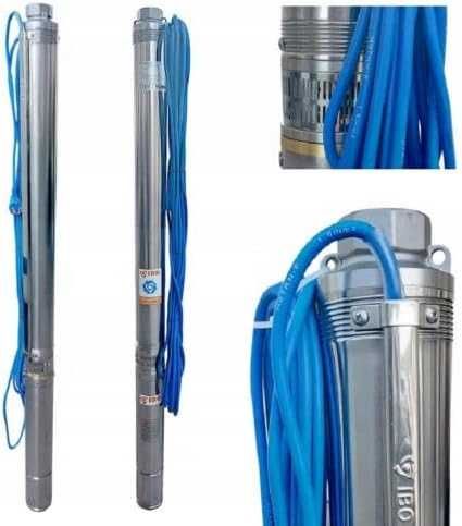 Włoska Pompa Głębinowa Stalowa 3,5" IPRO 3-16 1,1kW KS 20m kabla