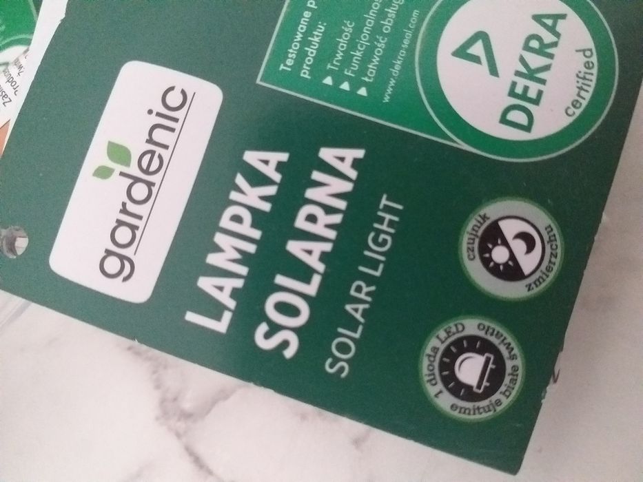 Lampki solarne rose gold