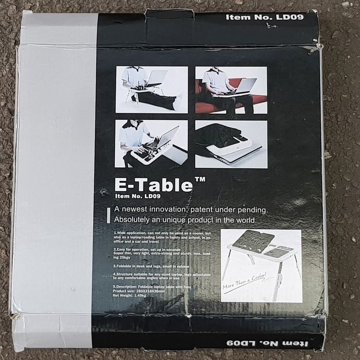 Столик складний підставка охолоджуючий для ноутбука E-Table