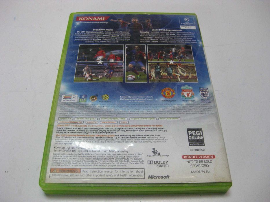 Gra na Xbox 360 PES 2009 Pro Evolution Soccer