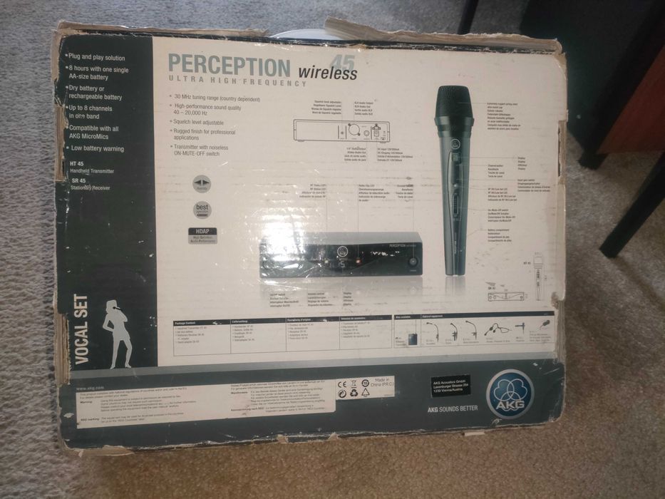 Markowy Zestaw mikrofon bezprz. AKG Perception Wireless 45 - stan BDB