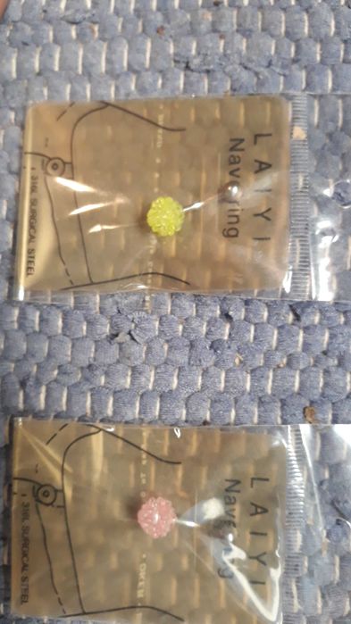 Piercings em aço cirúrgico - novos - portes incluidos