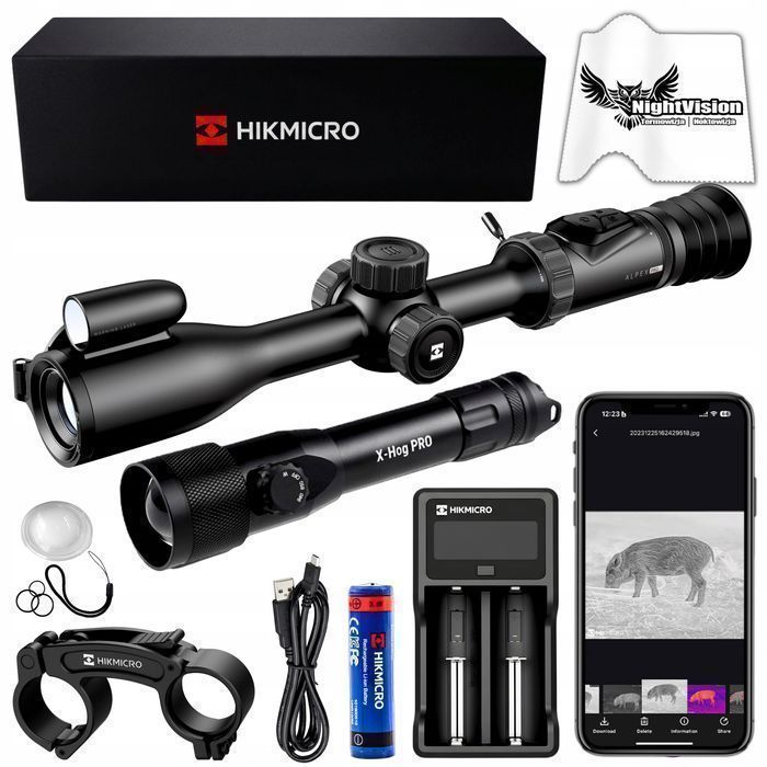 Luneta Noktowizyjna HIKMICRO Alpex 4K PRO A50PL + X-HOG Pro 850/940