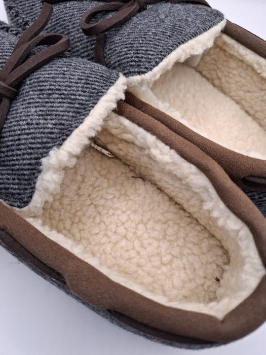 Kapcie męskie  mokasyny,
pluszowe pantofle z pianki z pamięcią k