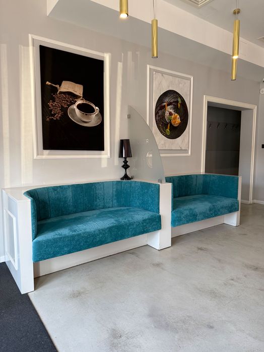 Kanapa glamour turkus