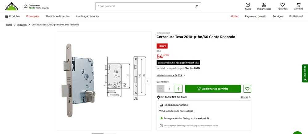 Tesa Assa Abloy Fechadura para portas (243)