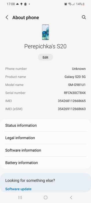 Samsung S20 12/128GB