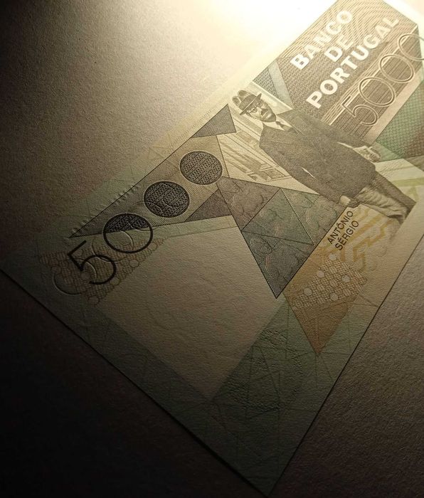 Nota 5 mil escudos 1986 António Sergio NOVA - Envio Gratis