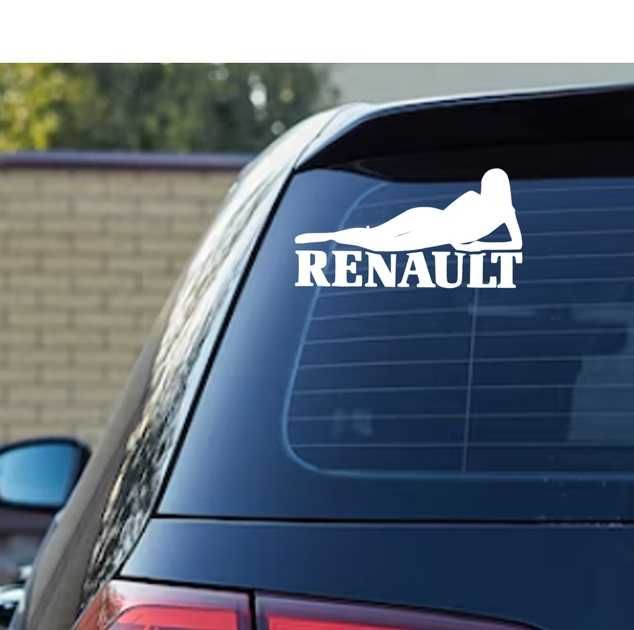 Вінілова наклейка на авто Renault 20х11 см