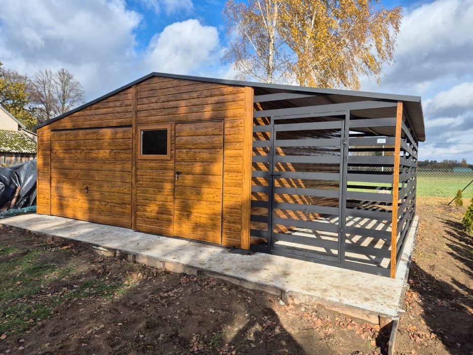 Garaz premium mocna konstrukcja drewnopodobny
