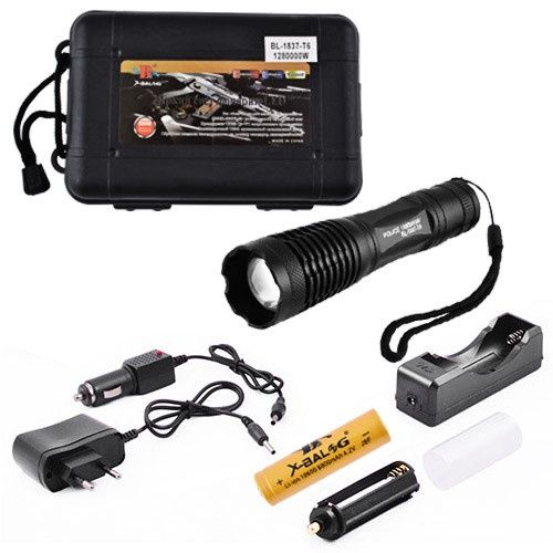 Ліхтар ручний Police BL-1837/ Li-ion 18650 / 1 х Cree XM-L T6/ Zoom