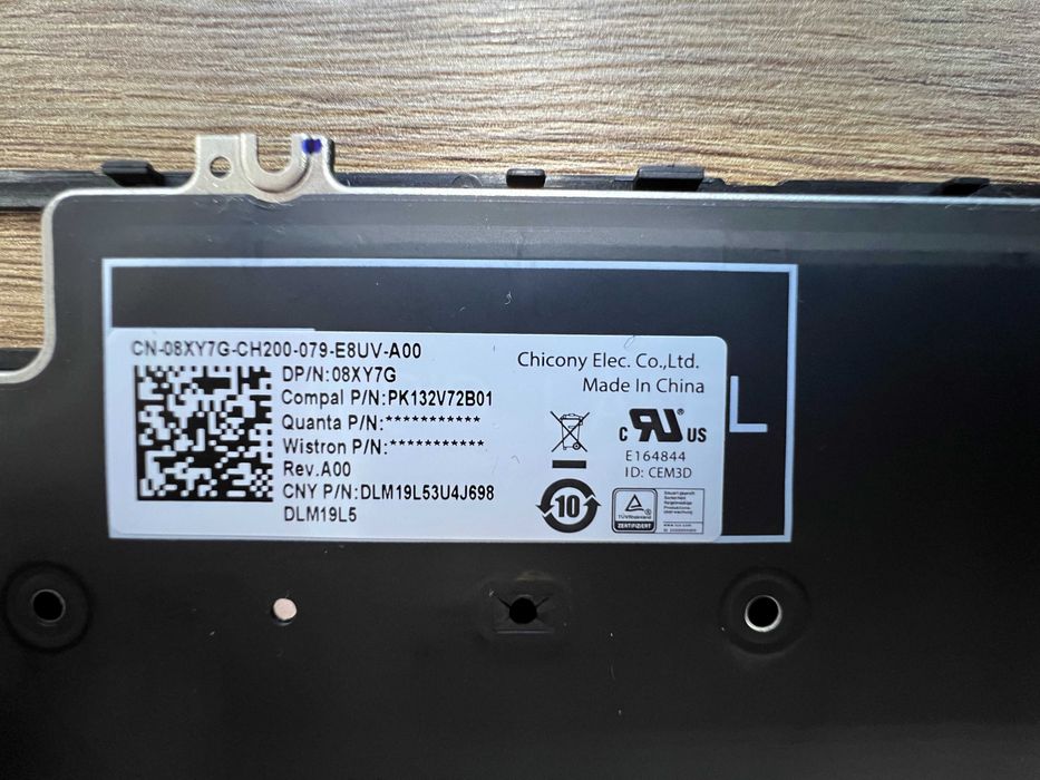 Klawiatura Dell Precision 7550 7560 7750 7760 US/INTL/QWERTY + RAMKA