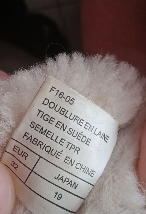 Orginalne buciki zimowe Emu Australia rozm 32z nat zamszu