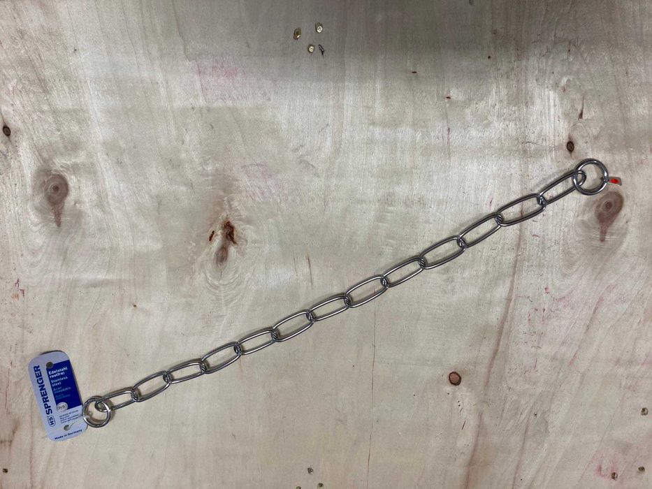 HS Sprenger Coleira Estranguladora Aço Inox Elos Largos - NOVA