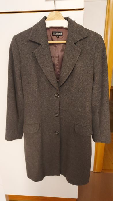 Casaco cinzento lã