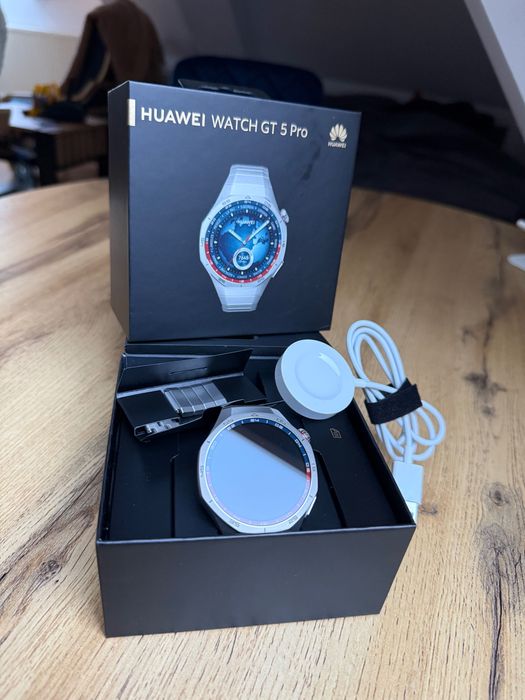 Smartwatch HUAWEI WATCH GT 5 PRO 46MM ELITE Srebrny