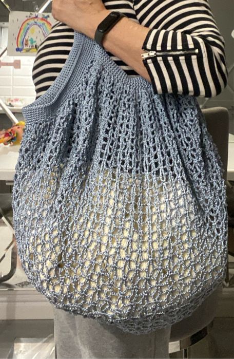 Вмістка стильна авоська ручної роботи