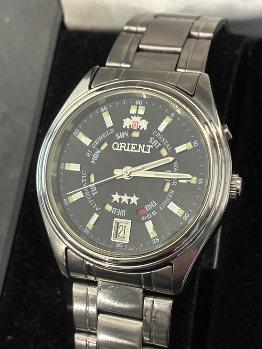 Zegarek automatyczny ORIENT 3 Stars "Crystal" Green Dial (Full Set 2011)