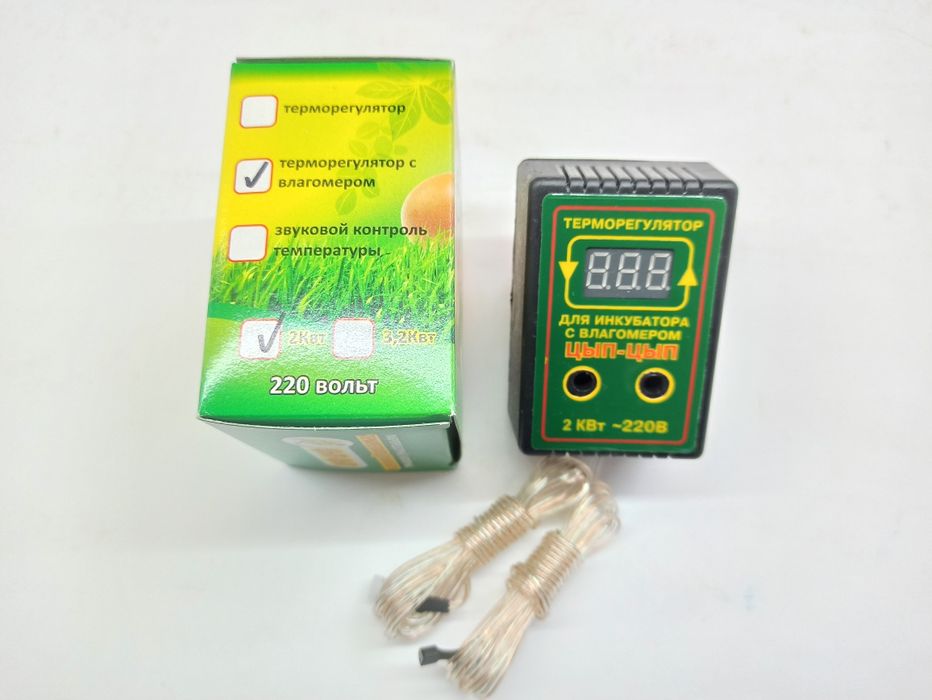Терморегулятор в инкубатор цифровой с влагомером