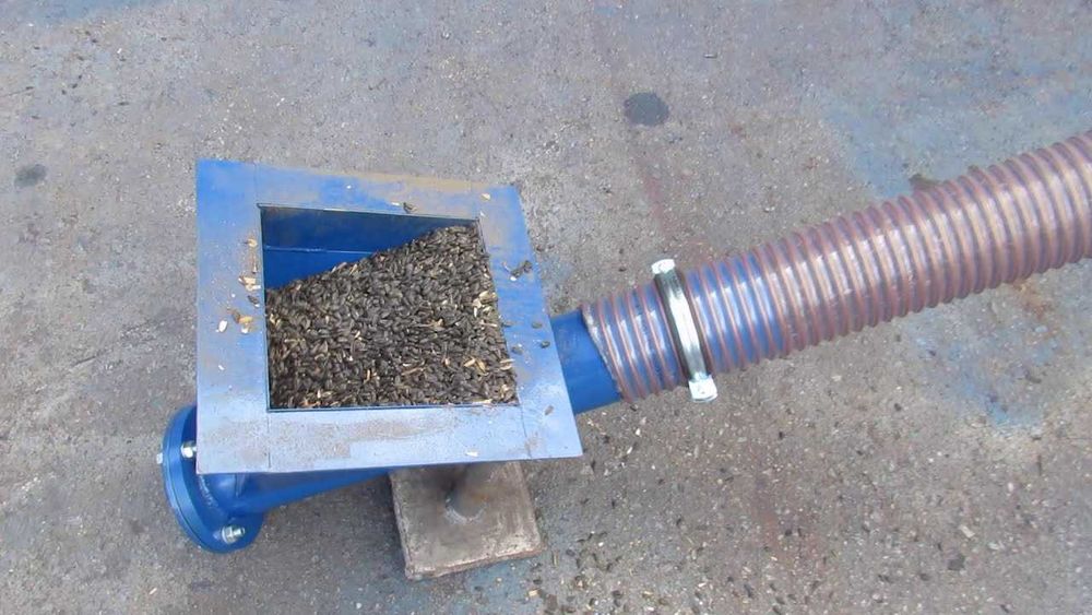 АКЦІЯГнучкий шнек для зерна, шнек безосевой, гибкий шнековый погрузчик