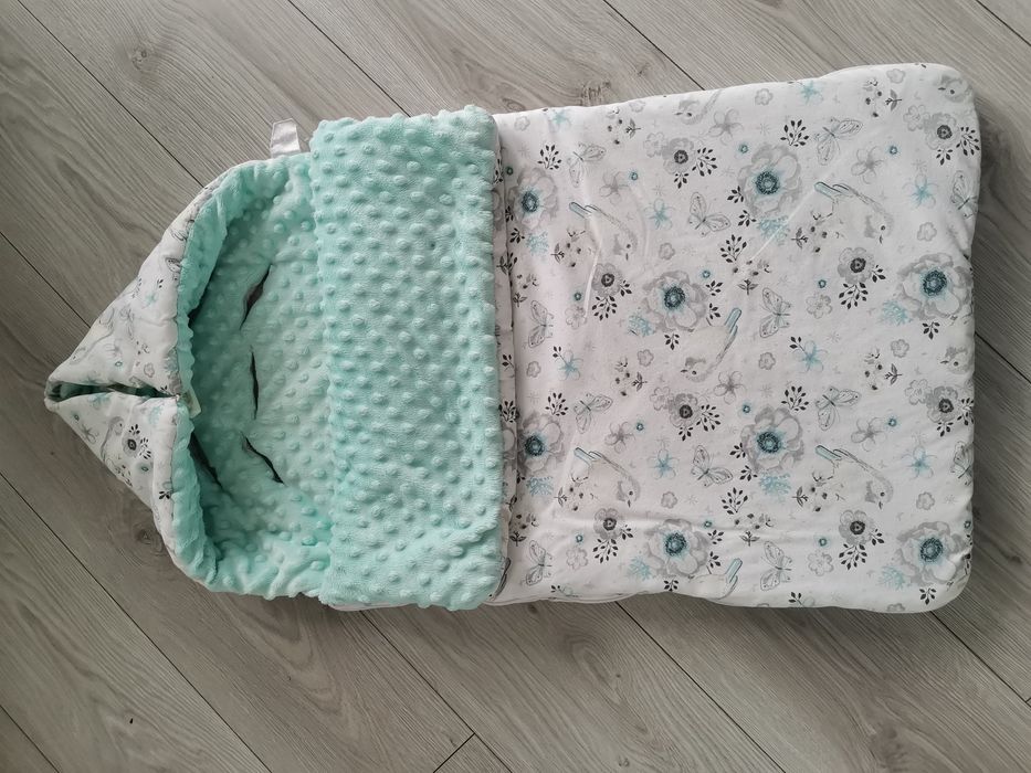 Śpiworek do wózka do spania wiosna jesień przejściowy minky