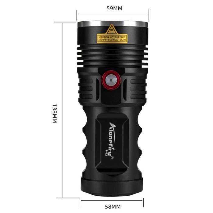 Latarka o potężnej mocy AloneFire H42 3 x XHP50 LED
