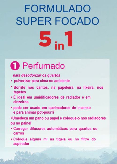Produto Desinfetante e Limpeza Multi Perfumado LANÇAMENTO EM PORTUGAL