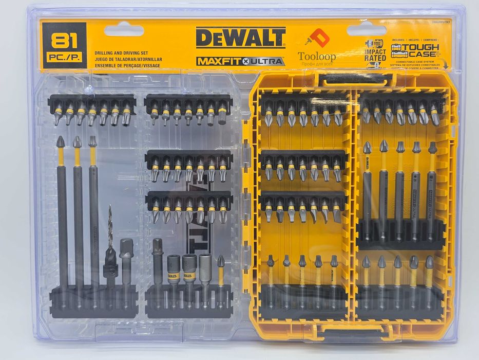 Набор ударных бит DeWalt DWAUMF81SET MAXFIT ULTRA Steel - 81 шт.