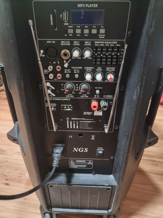 Автономная активная акустическая система NGS PMQ15AVX 15", 300Вт