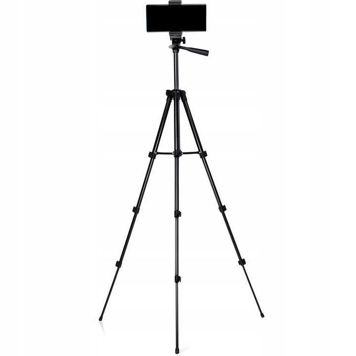 STATYW TRIPOD na telefon aparat regulowany uchwyt + PILOT BLUETOOTH o