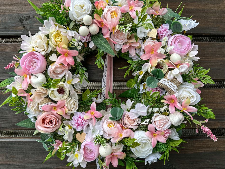 Wianek na drzwi ze światełkami 37cm. 062507