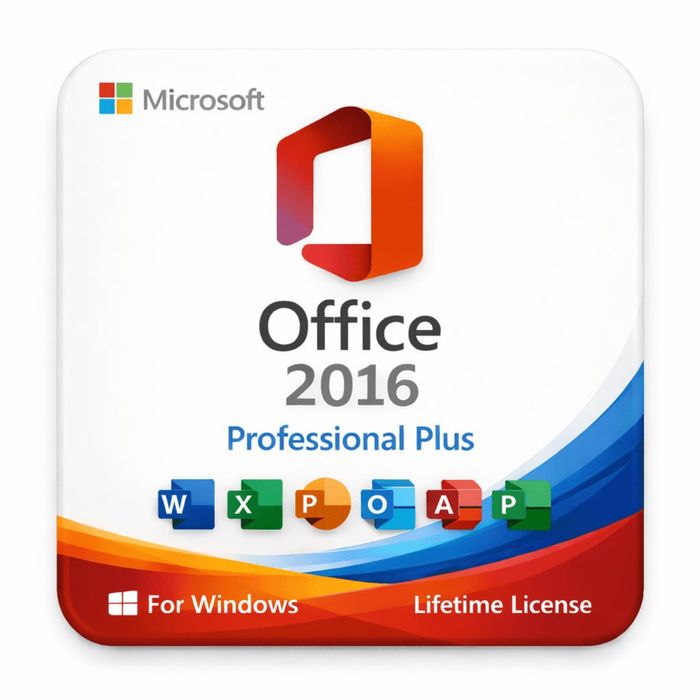 Microsoft Office 2016 Pro Plus (Retail) — Пожиттєва ліцензія