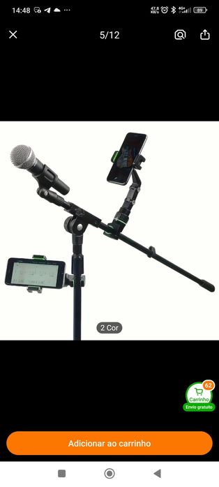 3 Suporte de telemóvel para carro ou tripé