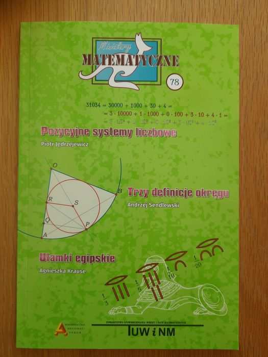 Kangur Matematyczny, Pozycyjne systems liczbowe, ułamki egipskie