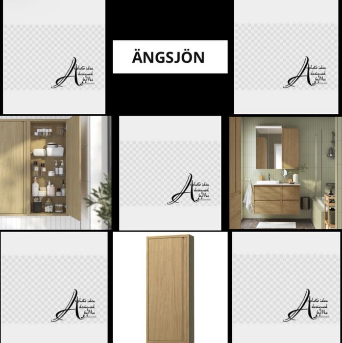 36/90cm. Angsjön front drzwi imit dębu łazienka bambus boho ikea salon Wellness,Spa