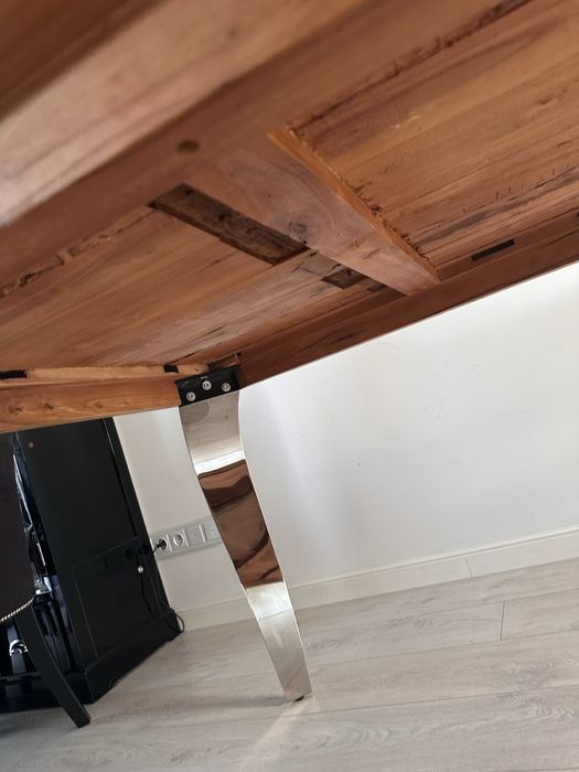 Stół do jadalni drewniany szkło