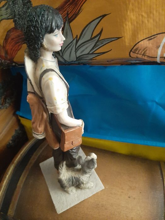 Estatueta Vintage feita à mão Arte Nova
