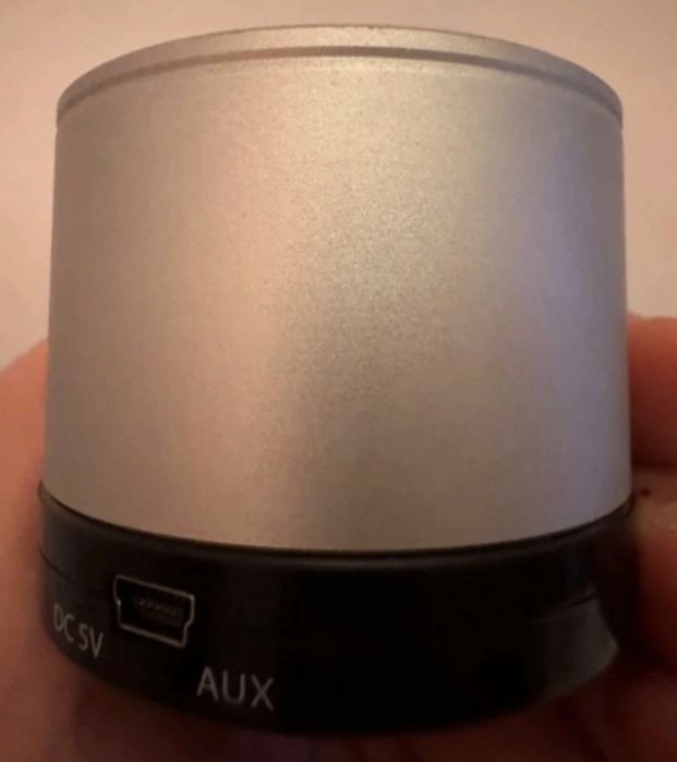 Coluna Bluetooth Cinzenta e Preta