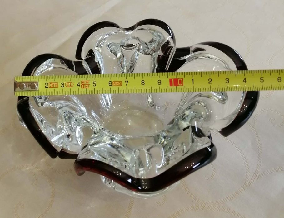 Conjunto 2 peças de cristal Jasmim Marinha Grande