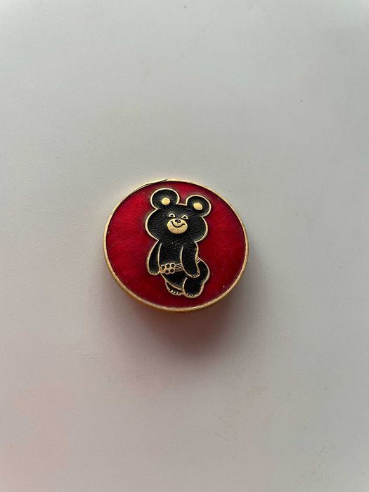Przypinka Miś Misza – Olimpiada Moskwa 1980 – Vintage PRL
