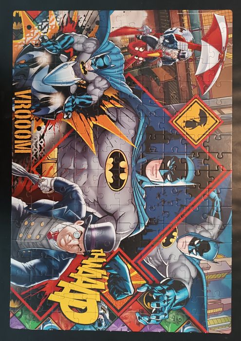 10 Puzzles de 50 a 180 pecas - Cars, Frozen, Batman