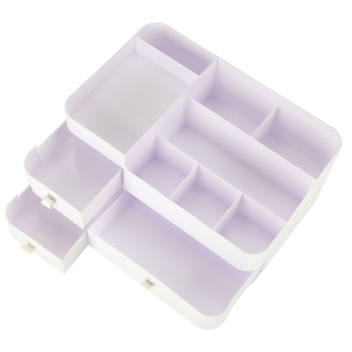 Organizer na kosmetyki szkatułka pojemnik kuferek z szufladami duży