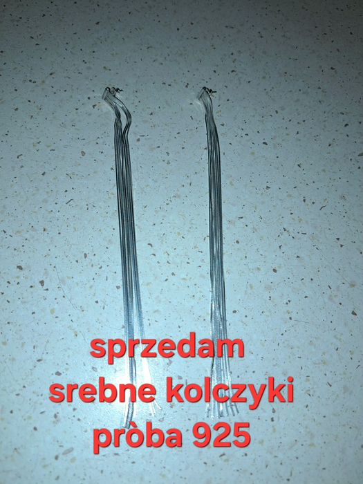 Kolczyki żmijki srebne