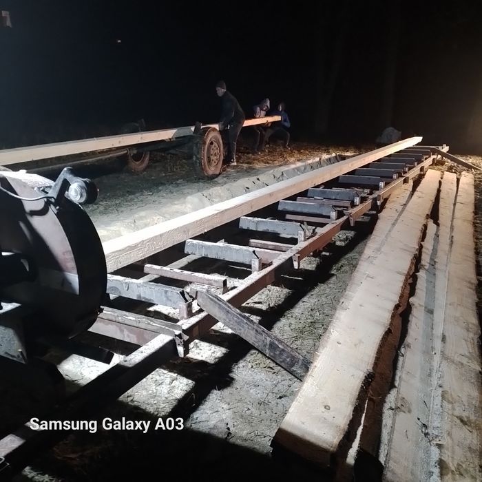 Tartak mobilny przewozny  przecieranie tarcicy u klienta