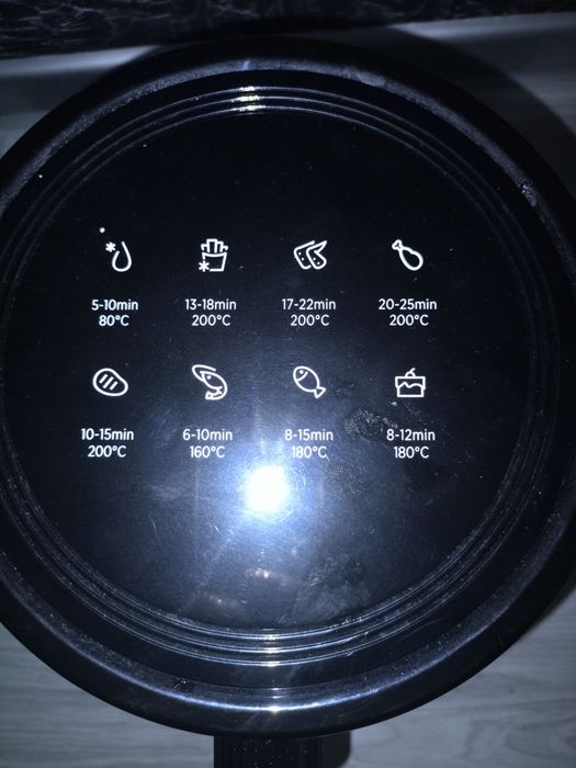 Frytkownica beztłuszczowa Delimano, czarny Air Fryer.