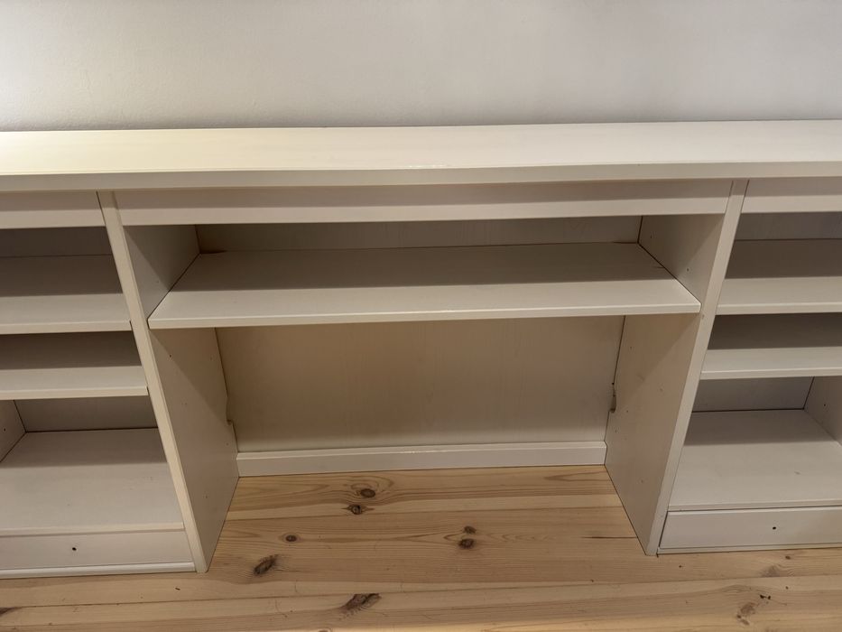 Biurko i nadstawka Hemnes Ikea