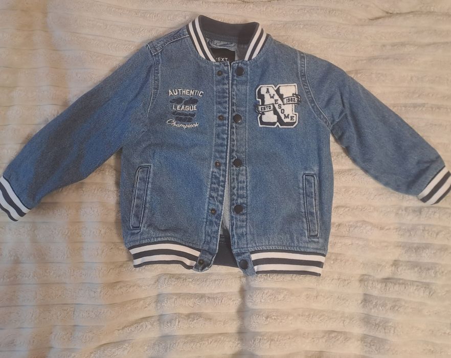 Джинсова куртка-бомпер 104 р.