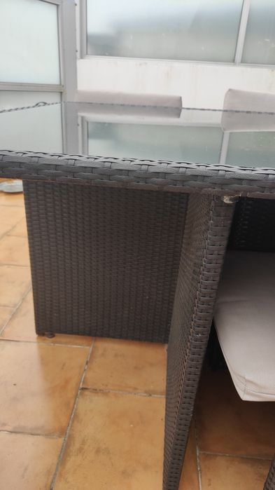 Conjunto Mesa e Cadeiras (4)Rattan