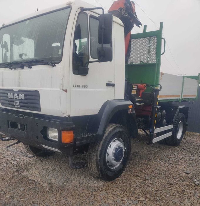 Самоскид Man 18.280 4x4 повний привід кран маніпулятор Palfinger 9501